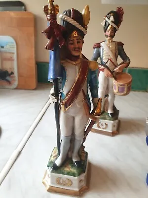 £20.28 • Buy Capodimonte Figure Of French Soldier Napoleonic Standard Bearer