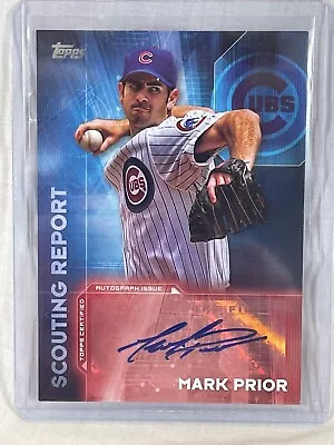 2016 Topps Mark Prior Autograph Scouting Report •••  Topps Certified • $8