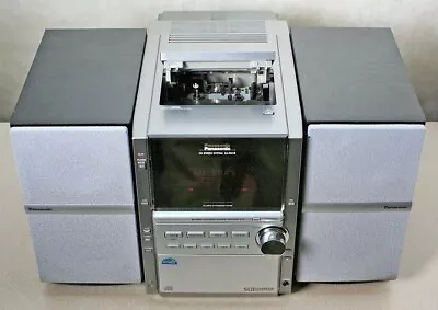 Panasonic SA-PM16 Mini HiFi AM/FM Stereo 5 CD Tape Tested 💥 • $130