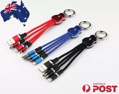$7.25 • Buy 3 In 1 Multi USB Charger Charging Cable Cord For Micro USB TYPE Android