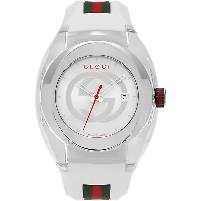 New Gucci Sync XXL Rubber Band Gucci Logoed Dial Assorted Colors Men's Watch • $240