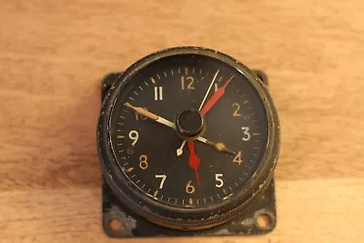 WW2 RAF Aircraft Cockpit Clock (eg. Spitfire Lancaster) 1944 • £250