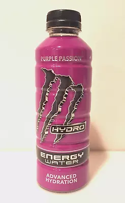 Monster Energy Hydro Energy Water Purple Passion Drink 1 Full 20 Fl. Oz Bottle • $11.50