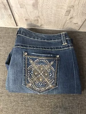 Women's Nine West Vintage America Collection Blue Denim Jeans Size 14 • $19.99