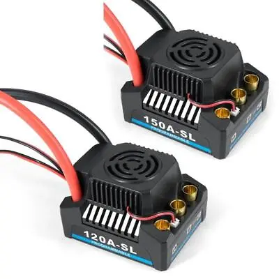 Upgrade 120A/150A RC Brushless ESC Waterproof Speed Controller For 1:8 Off Road • £30.73
