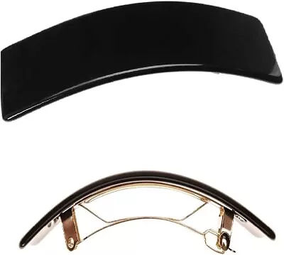 £2.95 • Buy Barrette Hair Clip Pin - Hair Slide Long Large Rectangle Sprung Crystal Buckle