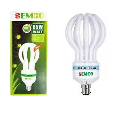 85W LIGHT BULB COOL WHITE DAYLIGHT Energy Saver B22 Socket Bayonet Cap 85 Watt • £14.99