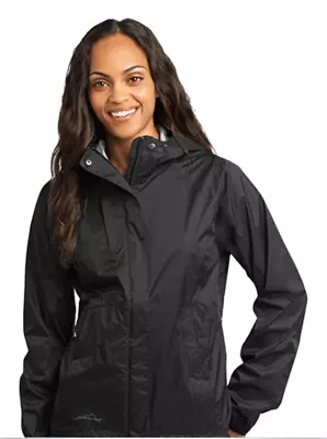 Women's Eddie Bauer All Climate Technical Rain Shell-Black Large • $50