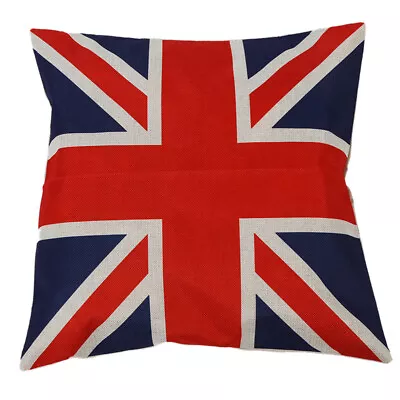 British Vintage  Union Jack Flag Throw Pillow Case Pillowcase S5C34556 • $15.39