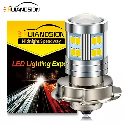 1PC 6V P26S 2835 24 LED Scooter Motorcycle DRL Light Bulb Front Lamp 800LM White • $9.99