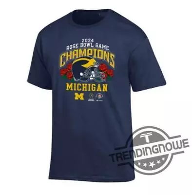 Michigan Rose Bowl Champs Shirt V3 Michigan Football 2024 Rose Bowl Game Shirt • $15.95