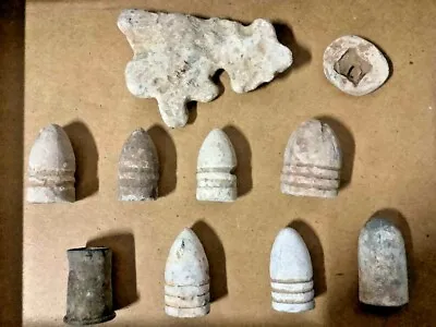 Civil War Fragment Bullets Casings Relics Nashville TN Battlefield Campsite • $40