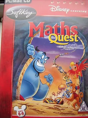 Maths Quest--- With Aladdin---disney Learning Maths Skills---free Post • £2.99