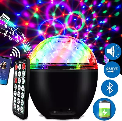 £26.12 • Buy Disco Lights Sound Activated Disco Ball Lights 9W 5V With USB Cable And Battery