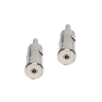 2PCS CAR STEREO RADIO AERIAL ANTENNA ADAPTER PLUG ISO To DIN MALE CONNECTOR • £1.99