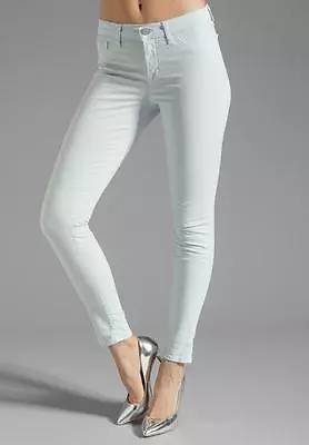 J Brand Baby Blue Denim Mid-Rise Colored Skinny Jeans Size 32 NWT $176 • $82