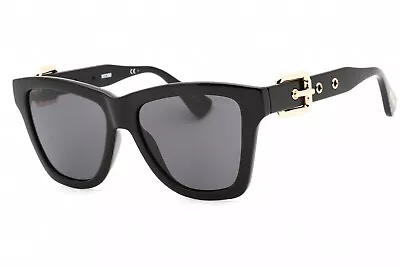 MOSCHINO MOS131/S 0807 IR Sunglasses Black Frame Gray Lenses 54mm • $61.89