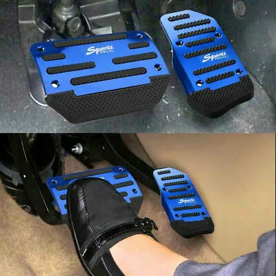 $7.79 • Buy Universal Non-Slip Automatic Gas Brake Foot Pedal Pad Cover Car Accessories Blue