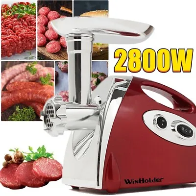 Electric 2800W Meat Grinder Mincer Kitchen Sausage Filler Kibbe Making Machine • £49.97