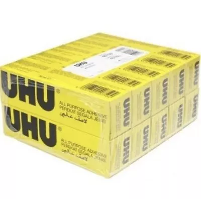 BARGAIN 10 X UHU GLUE 20ML ALL PURPOSE GLUE ADHESIVE STRONG CLEAR FABRIC WOOD . • £15.39