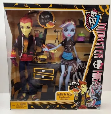 New Monster High Classroom Home Ick Abbey Bominable And Heath Burns Doll • $150