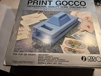 Vintage RISO Print Gocco B6 Hi Res Instant Multi-Color Ink Printer  Kit • $88