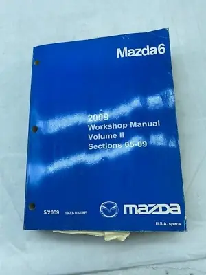 2009 Mazda6 Factory Repair Workshop Manual Vol 2 SKUU • $24.95