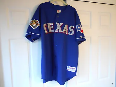 Texas Rangers Authentic Vintage 2001 Pro Rawlings Blue Jersey Size 52 NWOT • $79.99