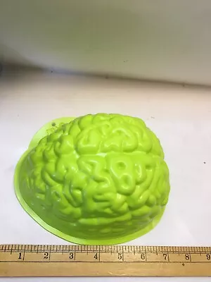 Jello Brain Mold Halloween Science Plastic Mold.  Lime Green Colour • $7.35