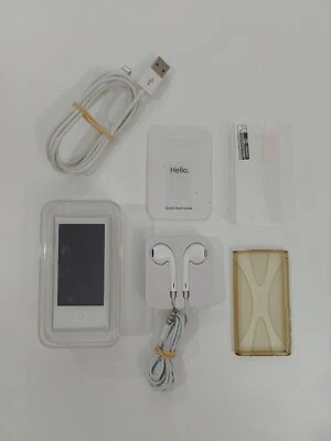 $49 • Buy FAULTY APPLE IPod Nano Silver 7th Gen Bundle W/Case, Cover, Headphones & More