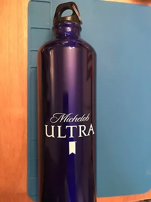 25 Oz New Water Aluminum Michelob Ultra Deep Blue Bottle Sport Screw Cap • $12.23