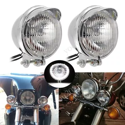 Driving LED Headlight Spot Light For Yamaha V-Star 650 950 1100 Custom Classic • $57.99