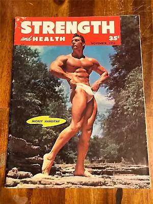 STRENGTH & HEALTH Bodybuilding Muscle Magazine Mr Universe MICKEY HARGITAY 11-55 • £8.04