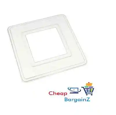 10x CLEAR SINGLE LIGHT SWITCH FINGER PLATE SURROUND BACK PLATE PLASTIC UK SELL • £9.99