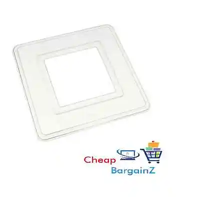 Clear Single Light Switch Finger Plate Surround Back Plate Pack Of 2 Plastic • £3.75