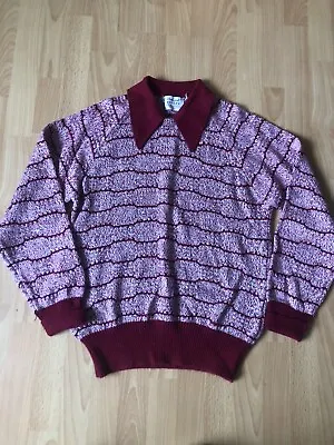Vintage 70s Polo Top Mens Sweater Size L Donegal Estate • $34.99