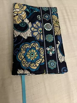 Vera Bradley Mod Floral Blue Paperback Book Cover With Ribbon Bookmark GUC • $15