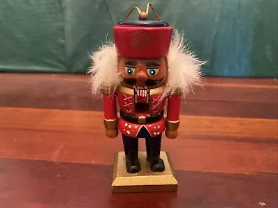 Wooden Nutcracker Christmas Ornament Soldier Holiday Collectible 4” Tall • $12