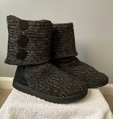 Black W/ Gold Spec UGGS   *Very Unique* • $41