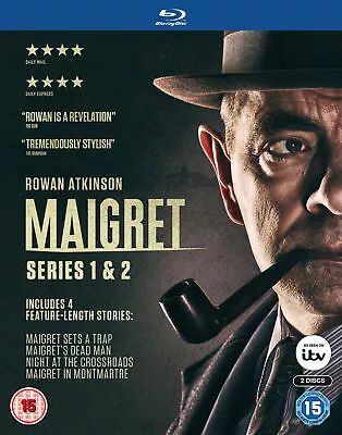 Maigret: Series 1 & 2 [15] Blu-ray Box Set - Rowan Atkinson • £21.99