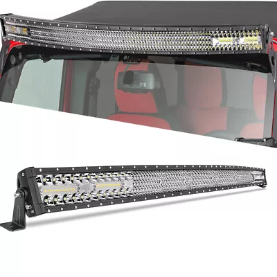 Curved 54 INCH 1188W LED Work Light Bar Combo Driving Truck Offroad Boat SUV 4WD • $109.95