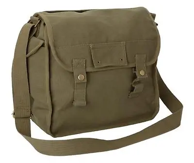 £19.99 • Buy Canvas Bag Vintage Army Military Style Haversack Work Tool Webbing Shoulder Sack