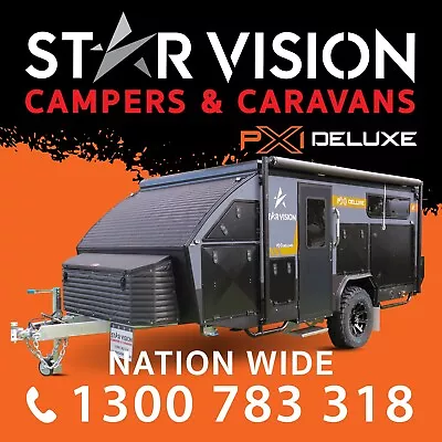 STAR VISION PX1 Deluxe Pop Top Camper Trailer Off Road Caravan Camper • $43500