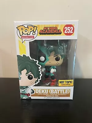 Funko POP Deku (Battle) My Hero Academia Hot Topic Exclusive Vinyl Figure #252 • $23.23