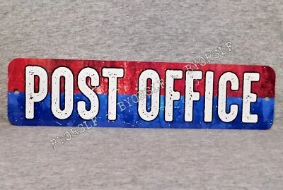 Metal Sign POST OFFICE United States USPS Postal Service Mailman Mail Carrier  • $12.60