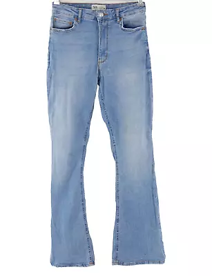 Zara Womens Jeans Skinny Flare Leg Light Blue Slim Fit Stretch Bootcut UK 12 • £18.99