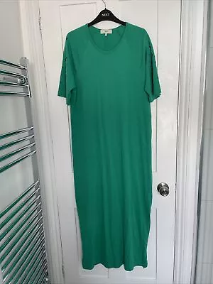 NEXT Ladies Maxi Green T Shirt Dress. 14 • £11.99