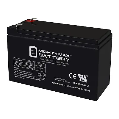 Mighty Max 12V 7Ah F2 Battery Replaces Marcum LX-9 Digital Sonar/Camera System • $19.99