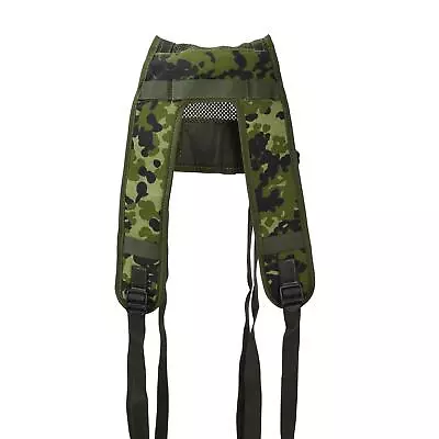 Original Danish Military M96 Camo Tactical Suspender Adjustable Webbing NEW • $18.74