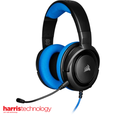 $49 • Buy Corsair HS35 Stereo 3.5mm PC, PS4/5, Xbox Gaming Headset (Blue) - CA-9011196-AP
